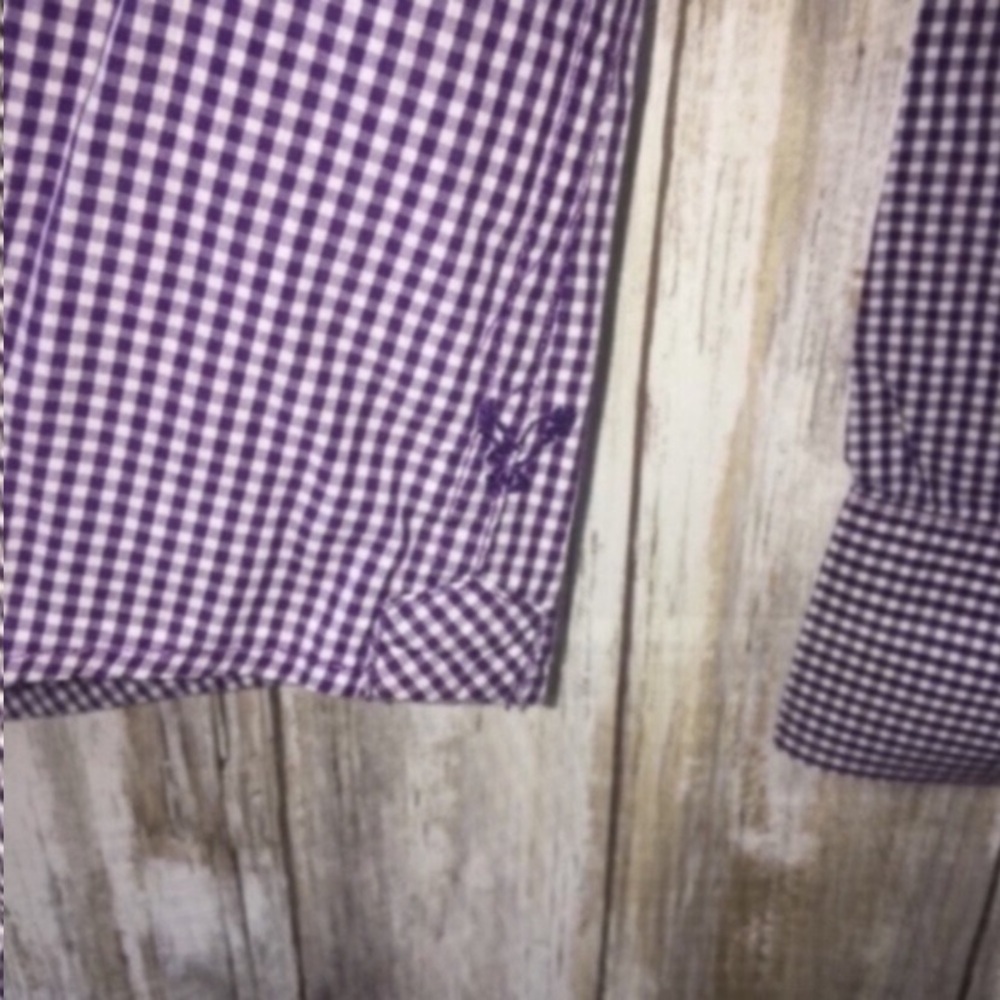 American Eagle Purple Boyfriend Fit Button Down - Picture 3 of 4